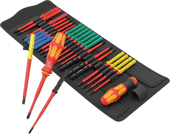 33-Piece Bitholding Screwdriver Set with Pouch, Kraftform Kompakt 62